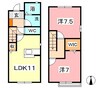 ローズコート 2LDKの間取り