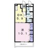 レジデンス辻が花Ⅱ 1DKの間取り