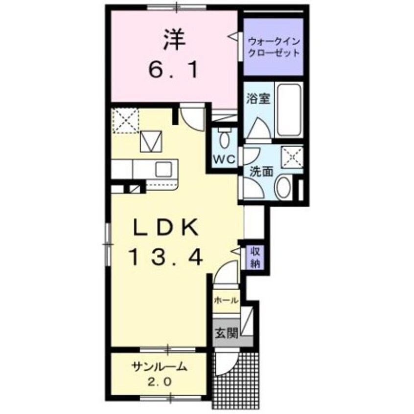 間取図 フィオーレⅡ