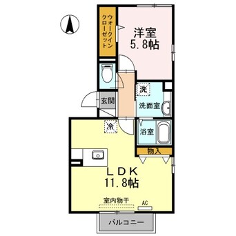 間取図 レザン倉敷