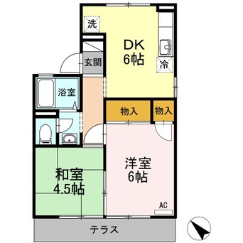 間取図 セジュール松原
