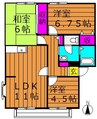 サンビレッジブライト 3LDKの間取り