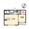 プランタン 1LDKの間取り