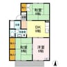 シンセラー羽田B 3DKの間取り