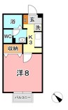 ウイング神田　Ｄ 1Kの間取り