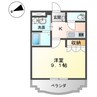 エクシヴ　ボヌール 1Kの間取り