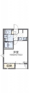 伯備線/総社駅 徒歩17分 2階 築12年 1Kの間取り