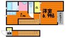 Al　Sole　A 1Kの間取り