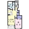 スマイリー　Ⅳ 1LDKの間取り