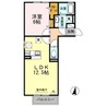 シャルム　Ａ棟 1LDKの間取り
