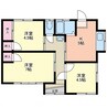 福田町福田借家 3Kの間取り