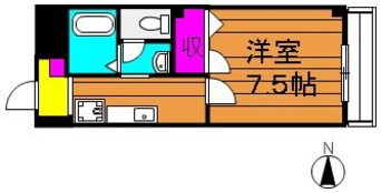 間取図 ビューハイツ吉備路