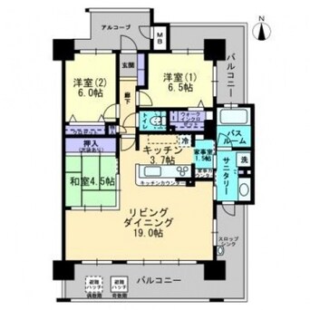 間取図 アルファステイツ倉敷鶴形