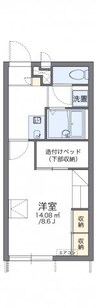 レオパレスＮＡＧＡＭＡＴＩ 1Kの間取り