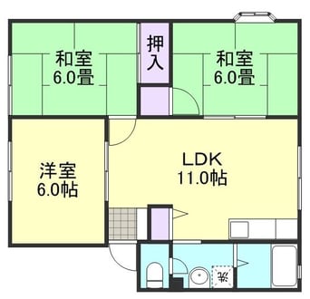 間取図 サンビレッジハニーC
