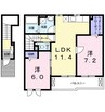 スマイリー 2LDKの間取り