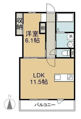 間取図 イデアーレ中庄　A