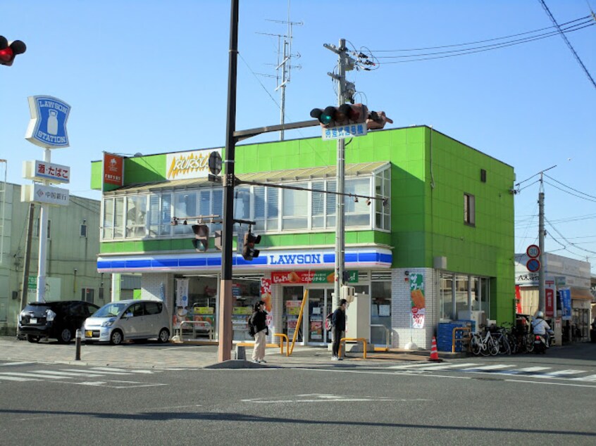 ローソン 中庄駅前店(コンビニ)まで710m イデアーレ中庄　A
