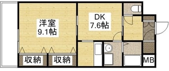 間取図 シュバリエブラン壱番館