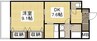 山陽本線（中国）/倉敷駅 徒歩16分 2階 築19年 1DKの間取り