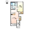 ソレアード・ハイムＡ 1LDKの間取り