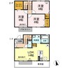 グリーンコーポ板谷　Ｄ棟 3LDKの間取り