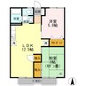 パレーシャル板谷　A棟 2LDKの間取り