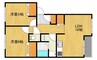 シャルマンハイム 2LDKの間取り
