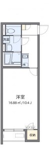 伯備線/総社駅 徒歩18分 2階 築7年 1Kの間取り