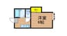 吉備線<桃太郎線>/東総社駅 徒歩13分 1階 築31年 1Kの間取り