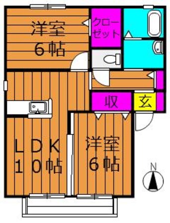 間取図 エバーグリーンオーク
