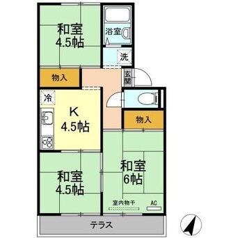 間取図 プレジール石部　Ａ棟