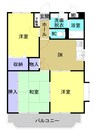 アプランドルⅢ 3DKの間取り