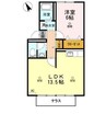 プレジール三宅　Ｂ棟 1LDKの間取り