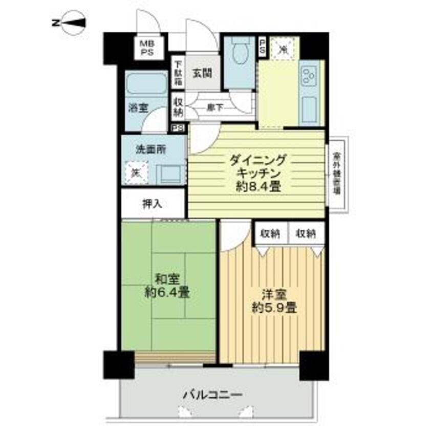 間取図 ライオンズマンション倉敷鶴形