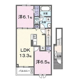 間取図 クレール九番館