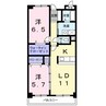 レンドール 2LDKの間取り