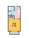 ビーライン中庄B 1Kの間取り