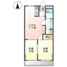アメニティーハイツ 2LDKの間取り
