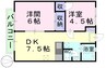 パナハイツ総社1 2LDKの間取り