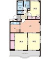 グランデパティオ壱番館 3LDKの間取り