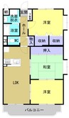 ユーミーオアゾ 3LDKの間取り