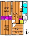 コーポサンライト 3DKの間取り