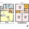 プランク・ラヴィーン　B棟 3LDKの間取り