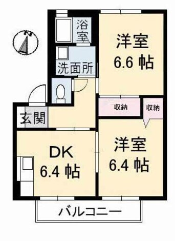 間取図 シエル・エトワール　B棟