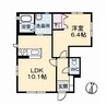 シャン・フルーレ 1LDKの間取り