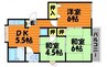 三友コーポ 3Kの間取り