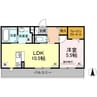 アヴァンスⅡ 1LDKの間取り