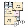 プラージュ 2DKの間取り
