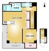 佐々木ビル Ⅱ 1LDKの間取り